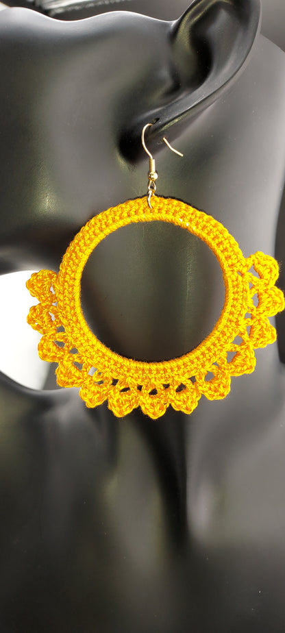 Farandole - Boucles d'oreilles crochetées