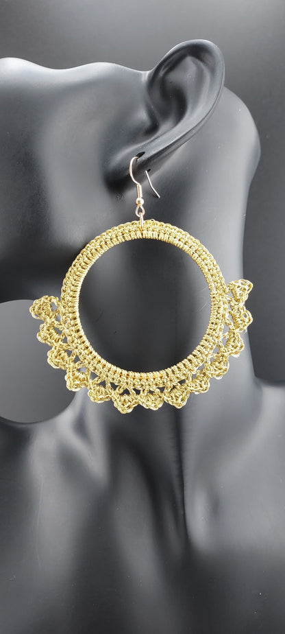 Farandole - Boucles d'oreilles crochetées