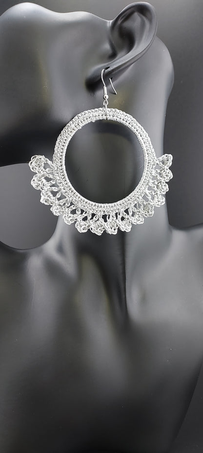 Farandole - Boucles d'oreilles crochetées