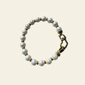 Bracelet perles d'eau douce fermoir cœur plaqué or pièce unique - Madame de Marsac